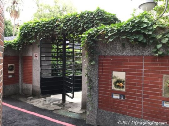 台北植物園の延平南路付近にあるゲート