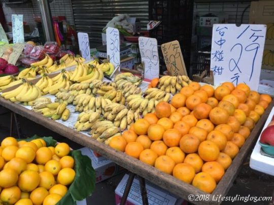 虎林街黃昏市場の果物
