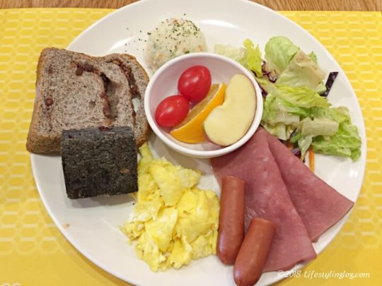 ビーハウス台北の朝食（アメリカンセット）