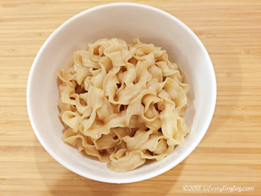 調理したtseng-noodles（曾拌麵）