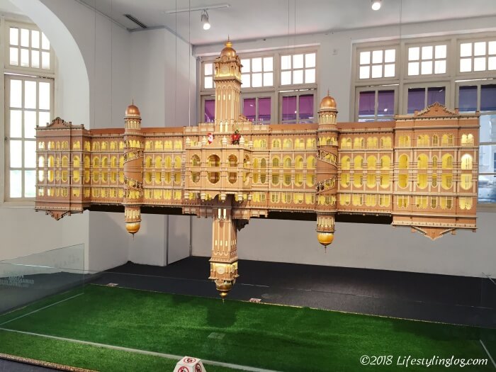 クアラルンプールシティギャラリーにあるスルタン・アブドゥル・サマド・ビルの模型