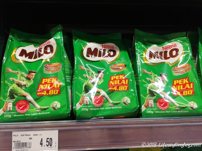 マレーシアのスーパーで販売されているMILO（ミロ）