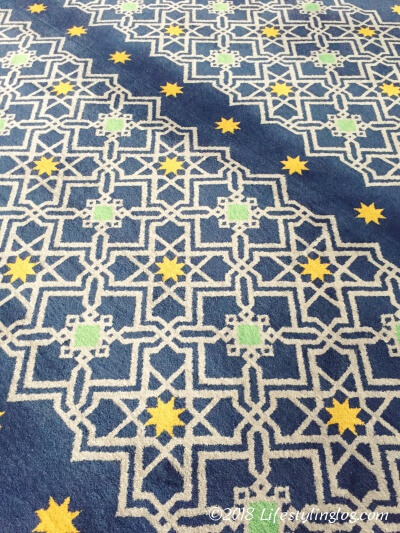 マレーシアのブルーモスクの絨毯