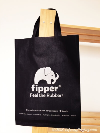ゾウのロゴがデザインされたFipperの袋