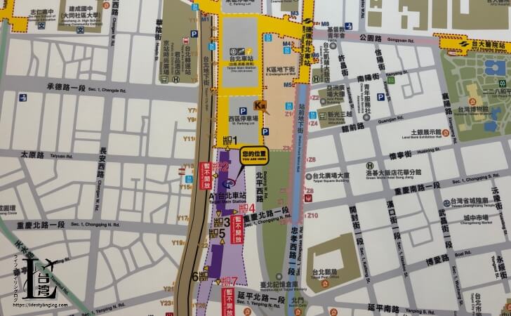 台北駅構内マップ1