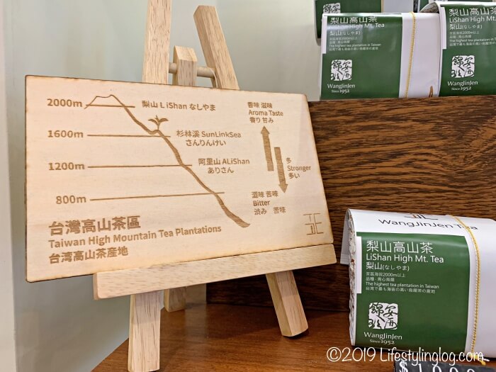 王錦珍（WangJinJen）にある台湾高山茶についての説明書き