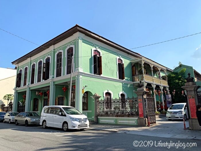Pinang Peranakan Mansion（ペナンプラナカンマンション）の外観