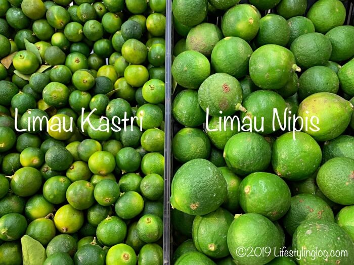 Limau KastriとLimau Nipisの比較