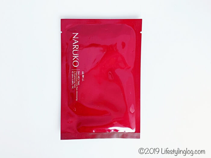 NARUKO（牛爾親研）の赤ハトムギのシートマスク