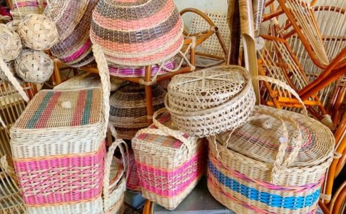 マラッカにある悅興（YAT HENG）で販売されている籐（ラタン）商品