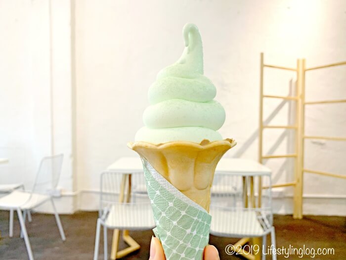 青青（Pandan Republic）の看板メニューになっているパンダンココナッツアイスクリーム