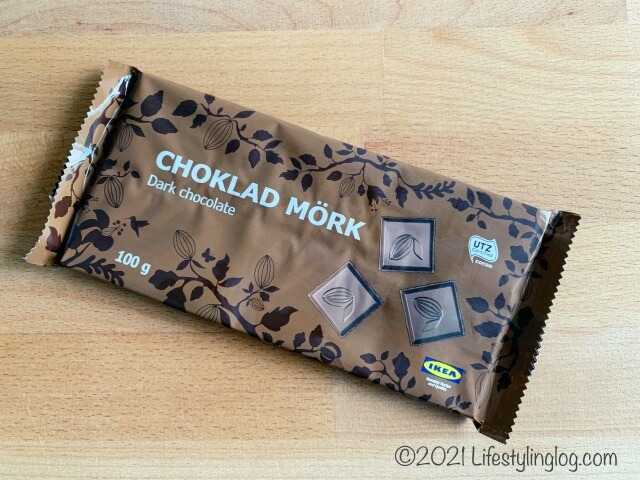 IKEA（イケア）CHOKLAD MÖRK（ショクラード・ムルク）のダークチョコレート