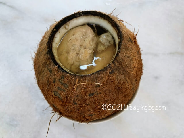 強記補品(Keong Kee Herbal Soup)のココナッツチキンチャイニーズハーバルスープ