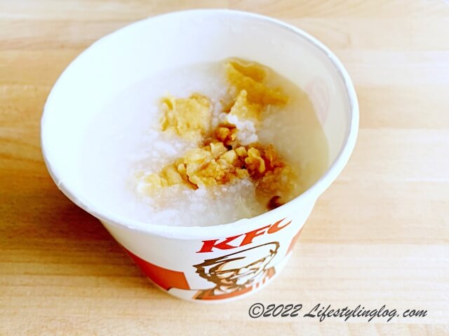 マレーシアのケンタッキーのZinger Porridge（お粥）