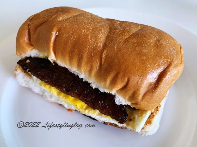 ポークジャーキーの肉乾/肉干（Bakkwa/バクワ）の美味しい食べ方のサンドイッチ
