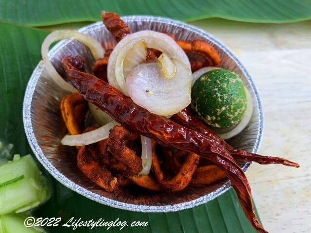 Sri Nirwana Maju RestaurantのFried Squid（イカの唐揚げ）