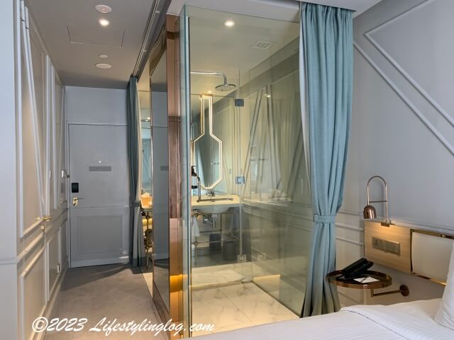The Prestige Hotel Penang（ザ・プレステージホテルペナン）の別々になっているトイレとバスルーム