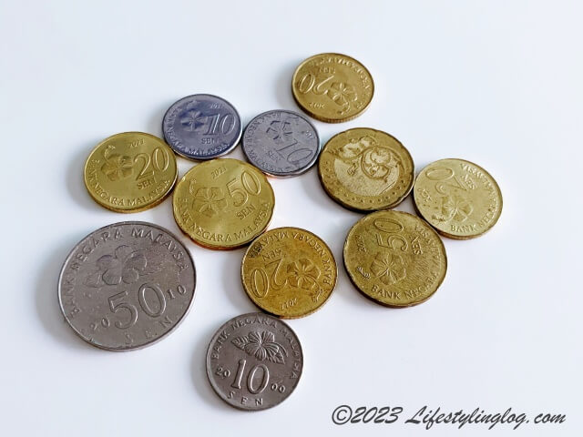 マレーシアの硬貨（コイン）