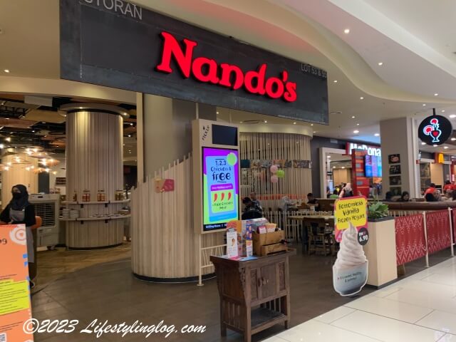 IOI City MallにあるNando's