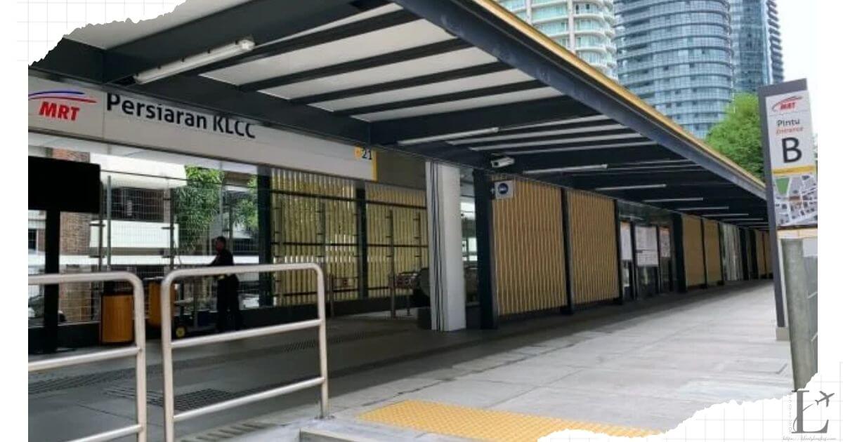 MRTのプトラジャヤ線のPersiaran KLCC駅からツインタワーまでのアクセス方法