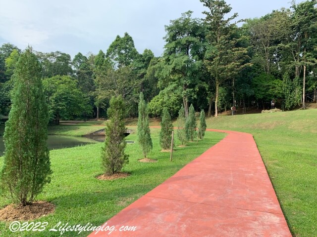 プトラジャヤ植物園（Taman Botani Putrajaya）の舗装された道