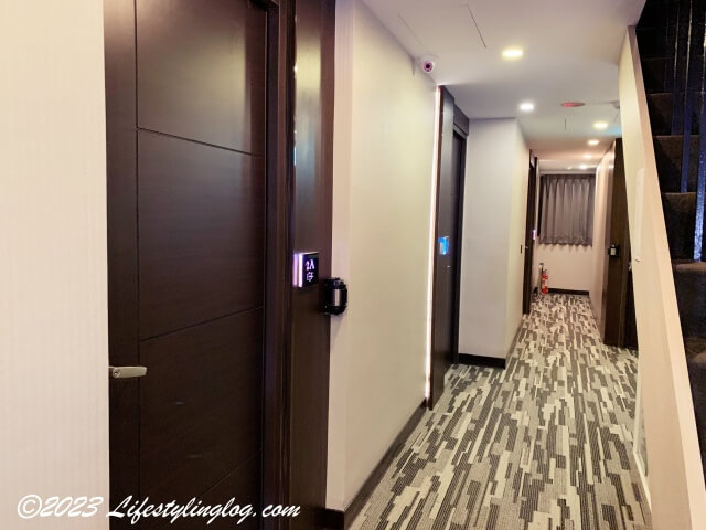 台北のBayman Hotel（ベイマンホテル）の廊下