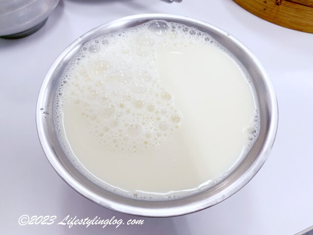李記豆漿（Li Ji Soy Milk）の豆乳