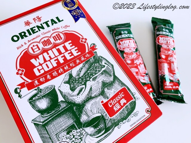 マレーシアのOriental Kopi（オリエンタルコピ）のインスタントホワイトコーヒー