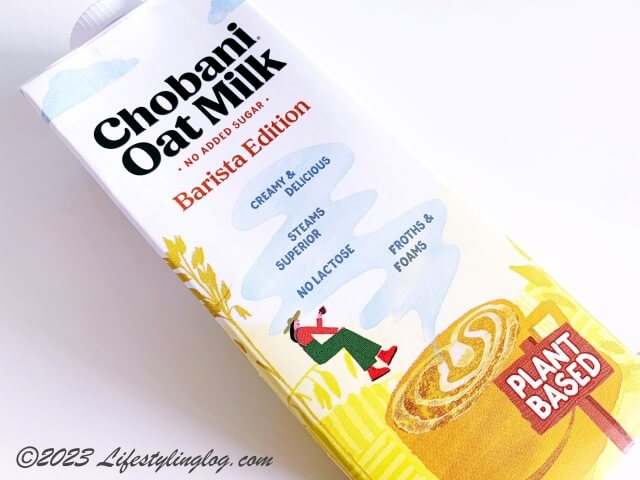 Chobaniのオーツミルクのバリスタエディション
