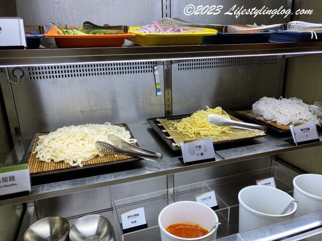 レイクショアホテル台南の朝食の冷麺