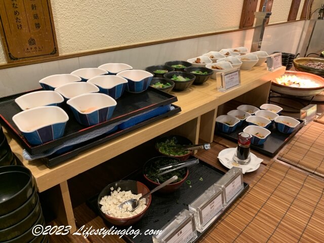 MGH三井ガーデンホテル台北忠孝の朝食ビュッフェの日本食