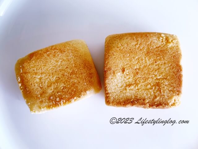 台北犂記（Taipei Leechi）の普通のパイナップルケーキとグルメケーキの比較