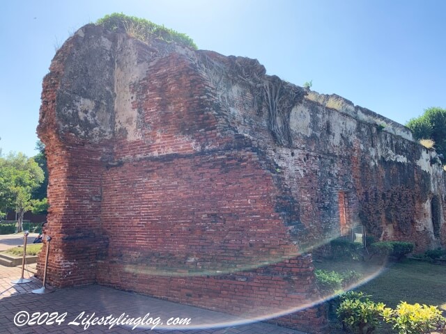 安平古堡の外城南側にある城砦跡