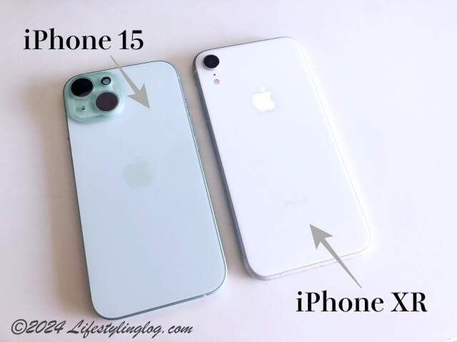iPhone 15とiPhone XR