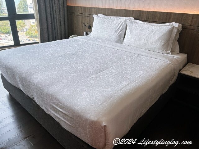 ジャズホテルペナンのベッドと枕