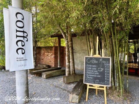 マレーシアのレンゴン渓谷にあるカフェのPio Kopi