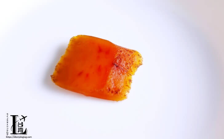 ねっとりとした食感の李日勝(Lee Rih Sheng)のからすみ