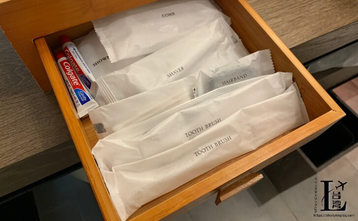 台湾のホテルで提供されていた使い捨てアメニティ