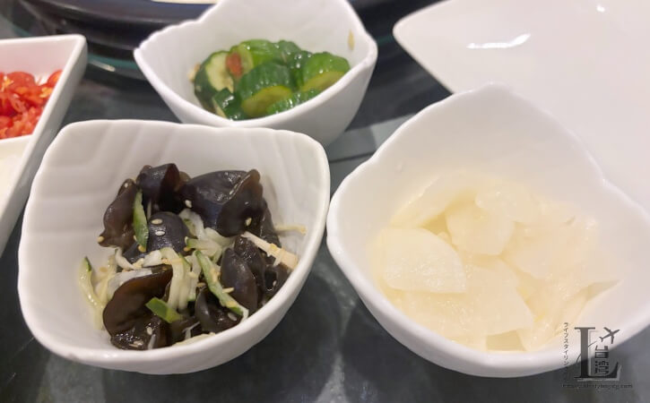 漉 海鮮蒸気鍋の小菜