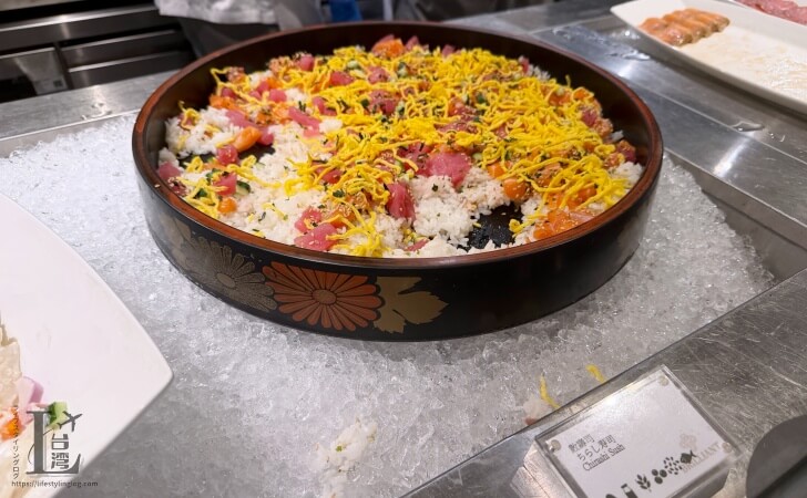 ホテルメトロポリタンプレミア台北の朝食で提供しているちらし寿司