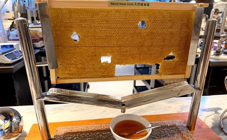 ホテルメトロポリタンプレミア台北の朝食で提供されている天然はちみつ