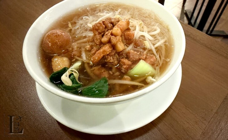 ホテルメトロポリタンプレミア台北の朝食で提供されているタンツーメン