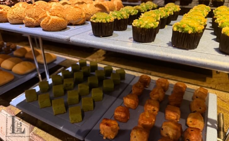 パレデシンホテル台北(君品酒店) の朝食で提供されるペイストリー